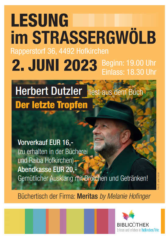Lesung mit Herbert Dutzler